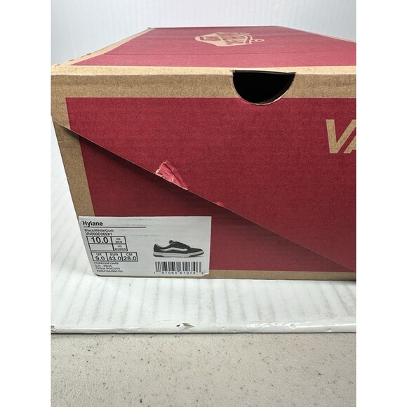 Size 10 VANS Hylane Mens Low Top Skate Shoes Sneaker Black White Gum NEW main image 7
